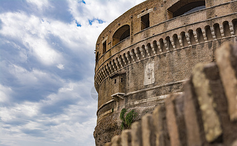 意大利罗马的Castel圣安热洛之景地标圣天使遗产天空旅行假期皇帝文化纪念碑建筑图片