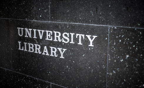 大学图书馆标志图片