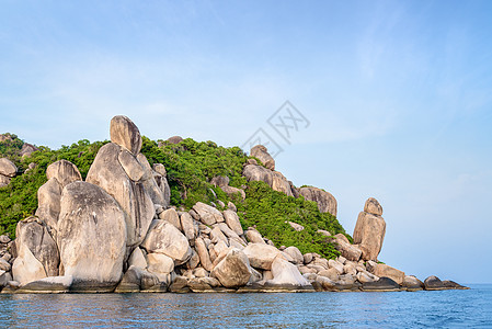 高涛岛披风佛角热带海景风景蓝色团体石头旅行岩石天空旅游图片