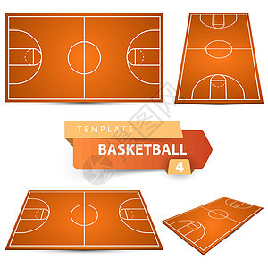 篮球场 四件体育样板图片