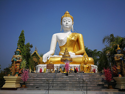 寺庙和塔塔是美丽的文化景点宗教金子旅行天空地标旅游宝塔建筑游客艺术图片