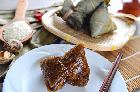 稻田大麦饮食庆典猪肉粽子篮子食物节日用具叶子栗子图片
