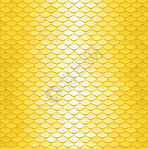 无缝比例图案 简单屋顶瓷砖背景 黄色二次曲线纹理图片