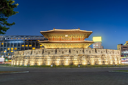 首尔东达门门地标路口旅行建筑市场中心市中心建筑物摩天大楼入口图片