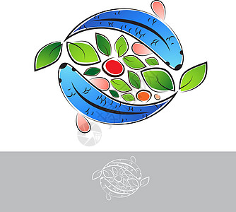 鱼菜共生原木绿色水培法农业插图标识农场养殖技术水产生态图片