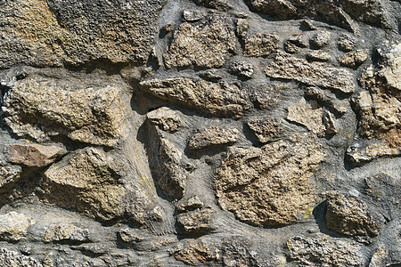 老建筑的墙壁路面建筑学建造晴天灰色岩石墙纸材料花岗岩棕色图片