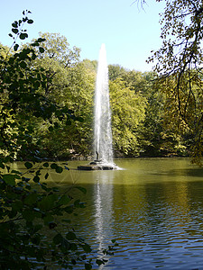 一个独特的蛇喷泉 高在水上 最远图片
