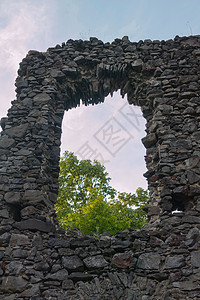 一座古老堡垒的墙壁图片