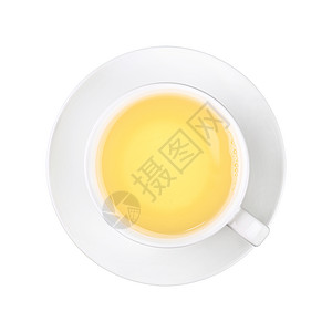 白茶杯绿色乌龙茶 在孤立的碟盘上制品陶瓷飞碟杯子白色饮料图片