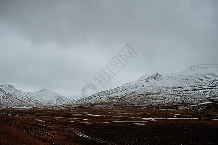 冰岛荒野山脉山峰气象气候农村山腰半岛下雨地质学图片