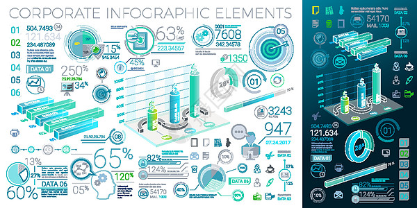 企业信息图表元素经济市场数字消费者报告战略价格公司体积数据图片