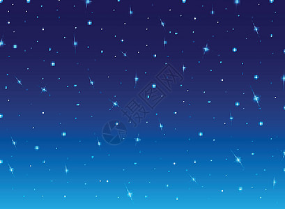 抽象夜蓝天与星星宇宙背景图片