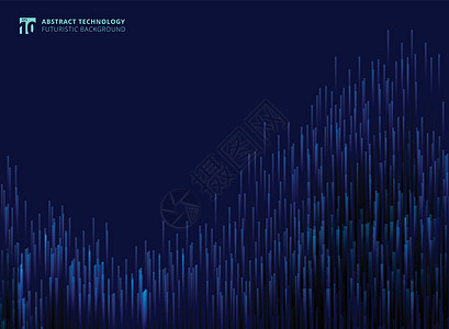 由发光技术组成的抽象未来派现代线条背景图片
