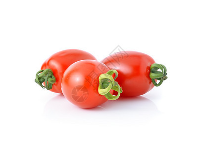 白色背景的西红柿被孤立图片