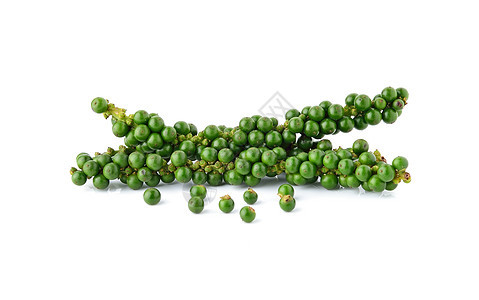 白色背景孤立的绿色胡椒玉米种子草药叶子棕色粮食食物蔬菜烹饪黑色市场图片