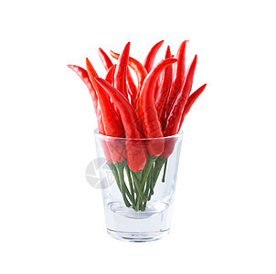 白色背景的红辣辣椒辣椒团体宏观工作室活力胡椒香料蔬菜红色食物植物图片