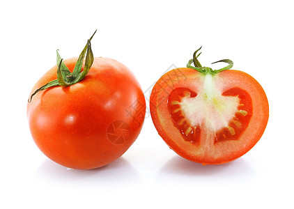 番茄蔬菜绿色背景图片