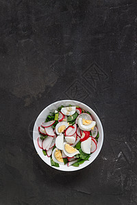 蔬菜素食沙拉 羊肉 萝卜 绿洋葱和锅煮营养菠菜饮食美食青菜酸奶食物服务树叶午餐图片