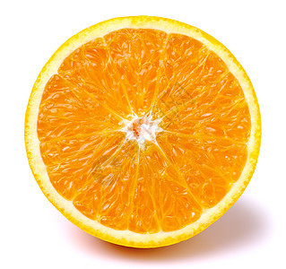 孤立的橙子水果切片图片
