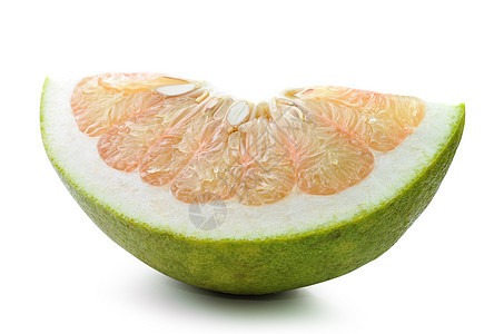 白背景上分离的葡萄油切片葡萄柚红色小路剪裁食物水果白色饮食柚子粉色图片