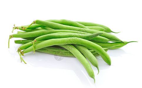 白色背景的绿豆细绳花园生产绿色烹饪美食饮食团体维生素营养图片