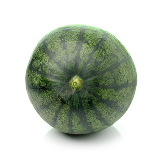 白色背景上孤立的西瓜食物红色营养绿色水果甜点图片