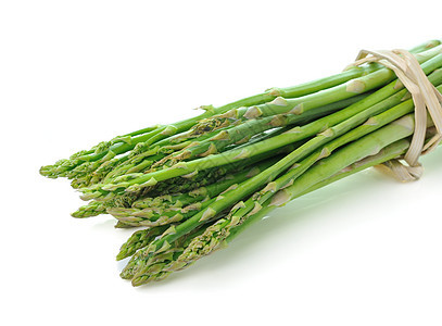 白背景隔离的阿斯帕拉古维生素饮食美食绿色营养食物白色烹饪蒸汽蔬菜图片