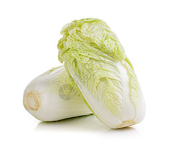 白色背景的生菜绿色营养沙拉食物莴苣长叶蔬菜叶子冰山植物图片