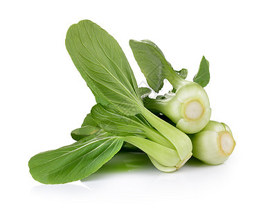 白色背景的 Bok 青蔬菜营养绿色叶子植物美食食物饮食图片