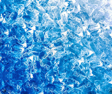 蓝色冰块背景茶点立方体正方形墙纸水晶冷藏玻璃冻结液体反射图片