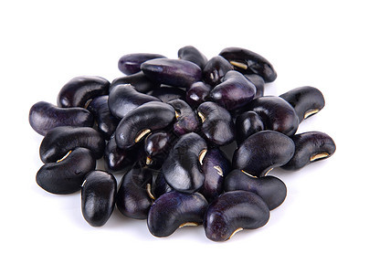 白底的紫色豆子扁豆蔬菜棕色农业豆类红色黑色大豆白色食物图片