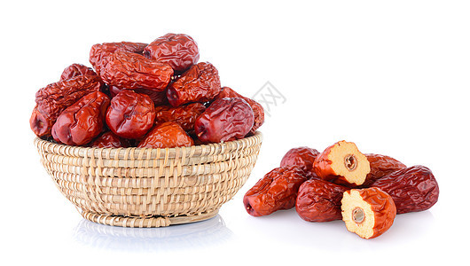 干燥的红日或中国柔和药品白色水果圆形小吃农业草本植物食物背景图片
