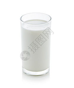 大理石白色白上隔绝的牛奶杯产品饮食食物早餐白色玻璃养分液体饮料剪裁背景