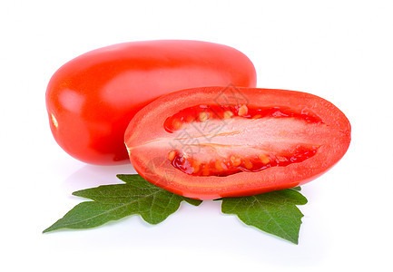白底白底隔离的番茄蔬菜切片沙拉白色红色健康食物植物背景图片
