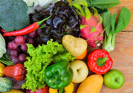 蔬菜和水果绿色团体黄色辣椒农业收藏饮食黄瓜食物红色图片