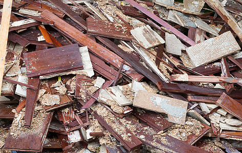 垃圾堆     旧木制地板建筑木头维修工作房子木地板房间工具橡木碎片图片