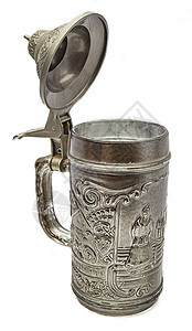 Pewter啤酒杯陶器高脚杯古董稀有度风格艺术品水罐用具世界派对图片