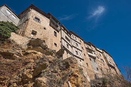 西班牙布尔戈斯省 卡斯蒂利亚和里昂Frias中世纪村的绞刑房图片