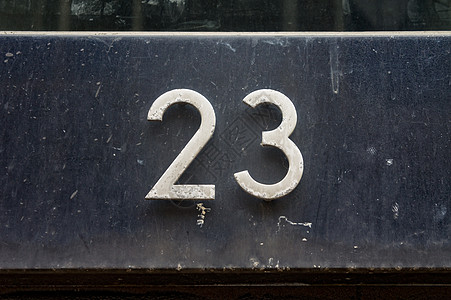 23号序数字母房屋房子门牌指示牌地址正方形点缀字体图片