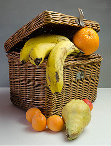 带水果的彩礼篮子背景图片