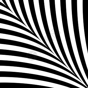 黑色和白色抽象背景艺术光学曲线条纹墙纸云纹作品装饰打印织物图片