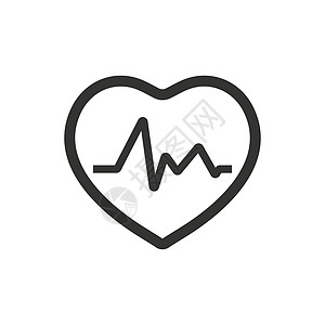 心脉动图标心电图心脏病学图片