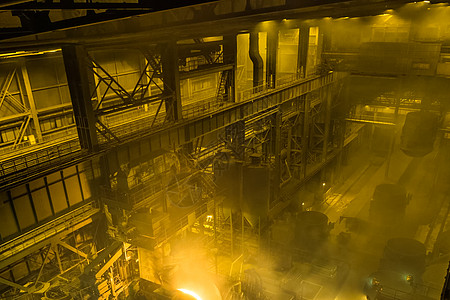 电弧炉 钢熔厂辉光电极爆破冶金工厂金属作坊电压生产工人图片