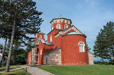 Zica修道院 圣慈悲教堂 13世纪拜赞图片