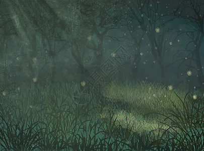 魔法森林副本空间背景 文本的魔法森林副本空间背景 复制空间背景的魔法森林的例证 魔法森林复制空间插图设计图片