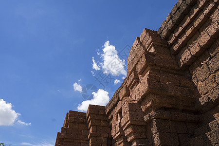 古代城市泰王国风景假期岩石艺术建筑学文化堡垒天空反射蓝色图片