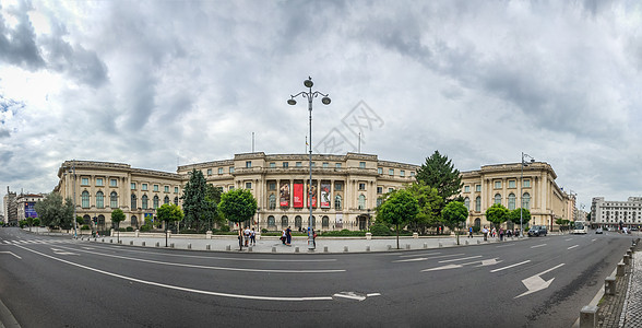 罗马尼亚布加勒斯特国家艺术博物馆中心景点雕像博物馆旅游旅行游客窗户皇家收藏图片