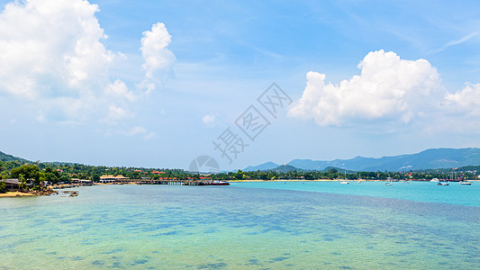 Koh Samui岛海滩和海图片