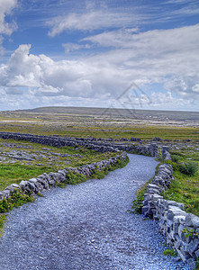 爱尔兰阿拉兰群岛海洋海岸村庄岩石石头图片