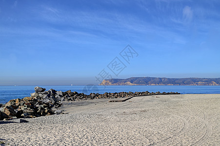 加州圣地亚哥郊外的科罗纳多海滩水平阳光天空摄影风景旅行冲浪太阳海景日落图片